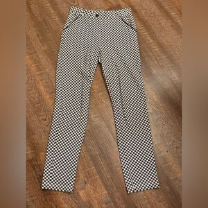 Betabrand Skinny Leg Pencil Catstooth Dress Yoga Pants Women's Size Small EUC